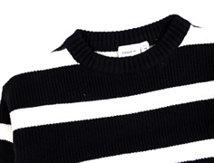 Name It black stribet short striktrøje